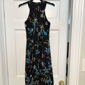 Karen Millen Floral Black Dress